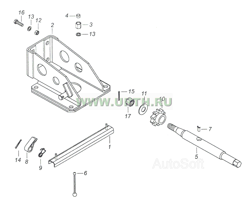 4308-3105010-50 Установка держателя запасного колеса